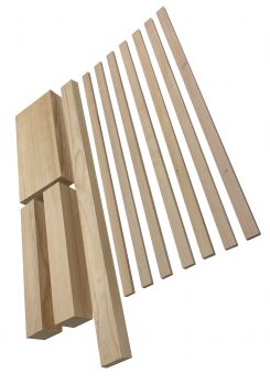 Bass Bar, Linings & Blocks for Cello, full set